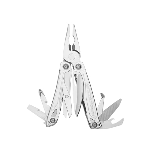 Stainless Steel Multi-Tool with Spring-Action Pliers and Scissors