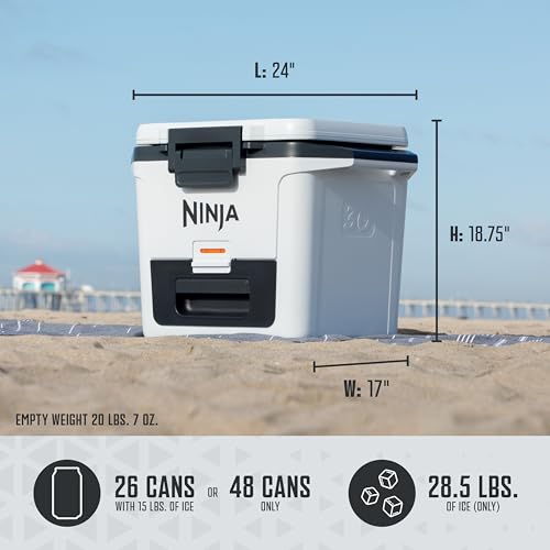 30-Quart Hard Cooler with Integrated Dry Storage Drawer