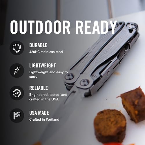 Stainless Steel Multi-Tool with Spring-Action Pliers and Scissors
