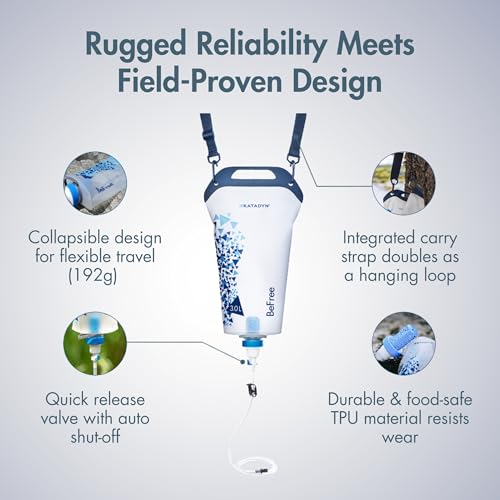 6-Liter Gravity Water Filter for Camping and Backpacking
