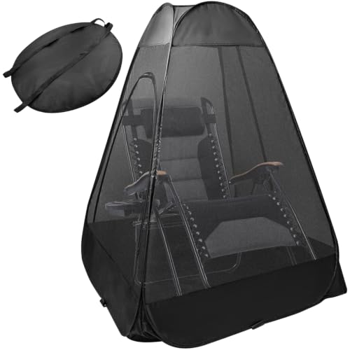 One-Person Pop-Up Chair Mosquito Net Tent with Carry Bag