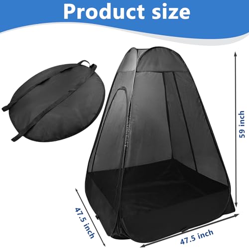 One-Person Pop-Up Chair Mosquito Net Tent with Carry Bag