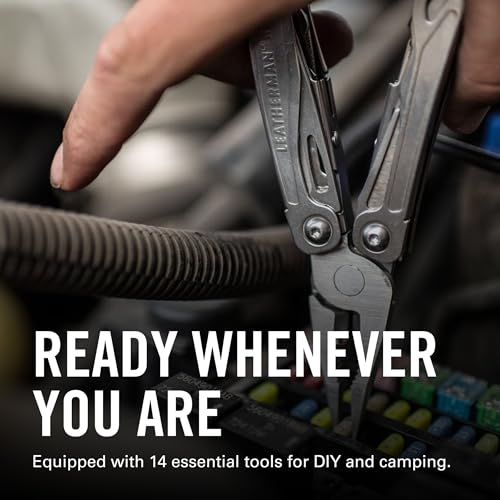 Stainless Steel Multi-Tool with Spring-Action Pliers and Scissors