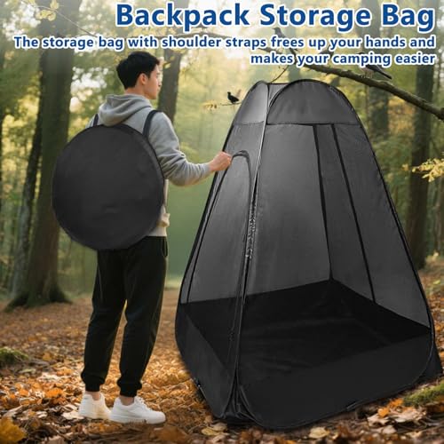 One-Person Pop-Up Chair Mosquito Net Tent with Carry Bag