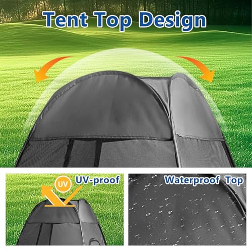 One-Person Pop-Up Chair Mosquito Net Tent with Carry Bag