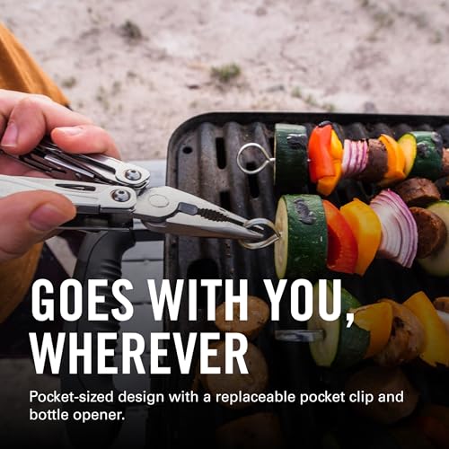 Stainless Steel Multi-Tool with Spring-Action Pliers and Scissors
