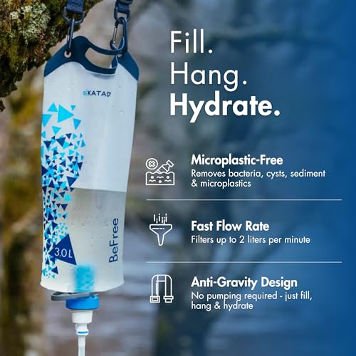 6-Liter Gravity Water Filter for Camping and Backpacking