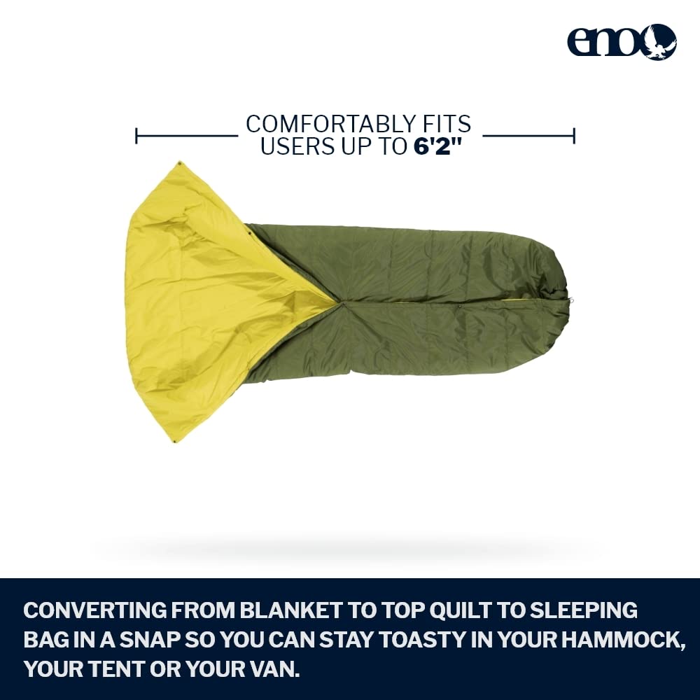 Convertible Camp Quilt, Hammock Blanket and Sleeping Bag