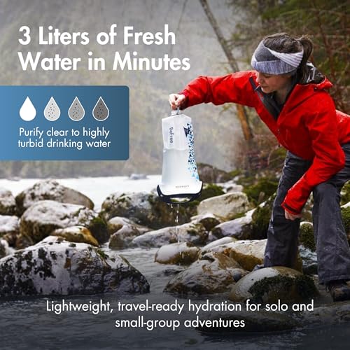 6-Liter Gravity Water Filter for Camping and Backpacking