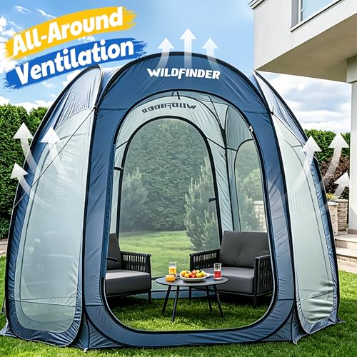 10 x 10 Pop-Up Screen House Tent for 4–6 People