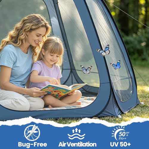 10 x 10 Pop-Up Screen House Tent for 4–6 People