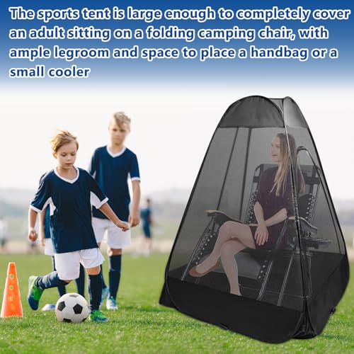 One-Person Pop-Up Chair Mosquito Net Tent with Carry Bag
