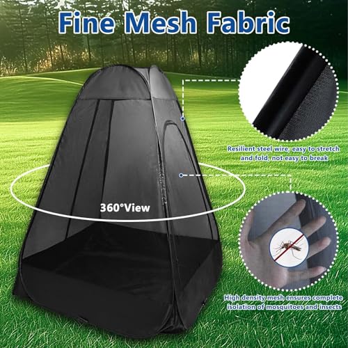 One-Person Pop-Up Chair Mosquito Net Tent with Carry Bag
