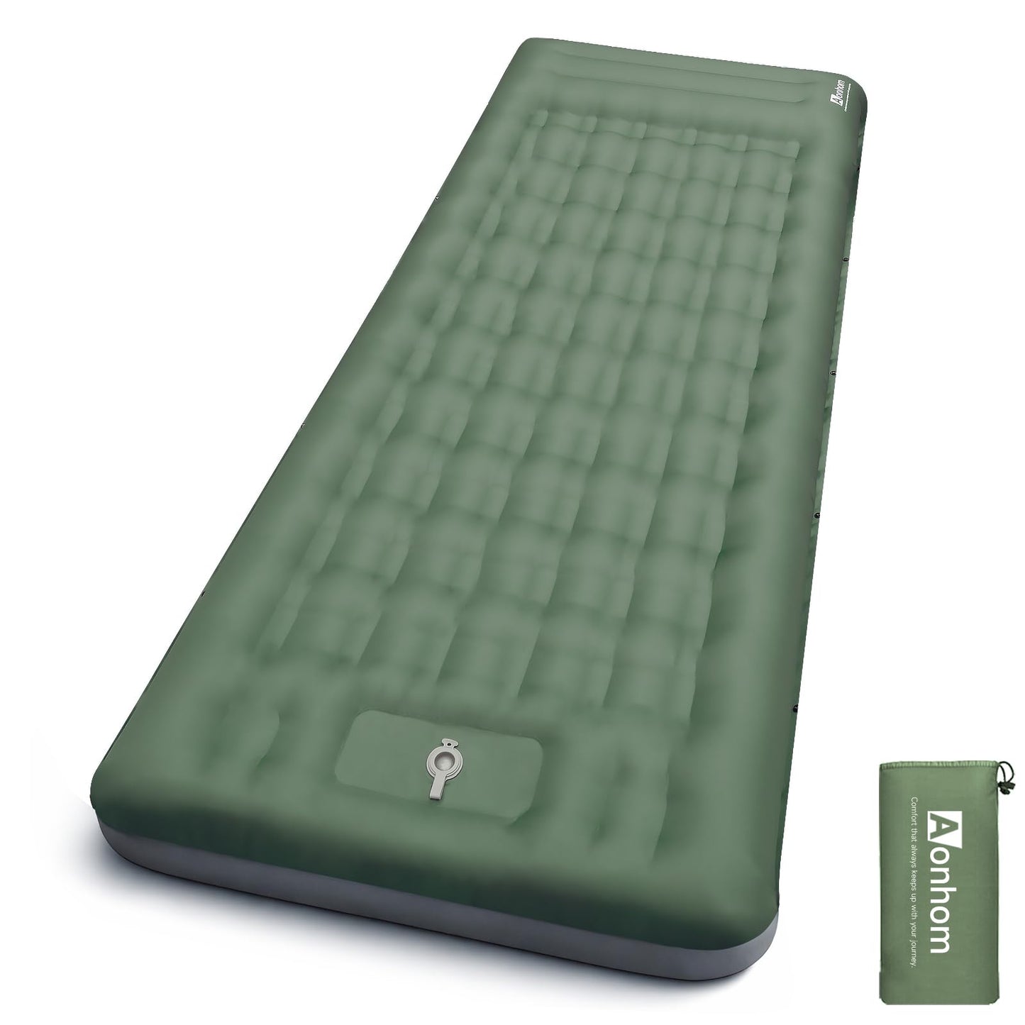 Extra-Wide 6-Inch Sleeping Pad with Pillow and Foot Pump