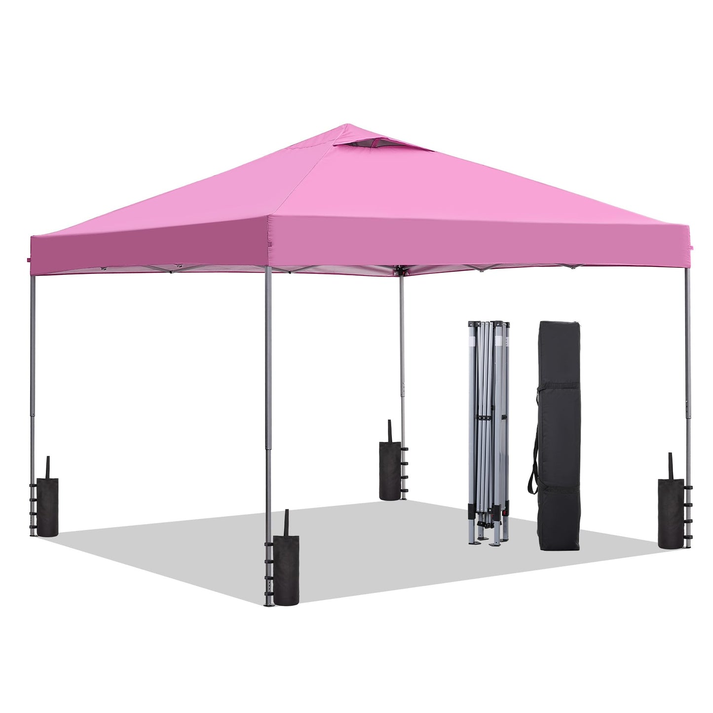10x10 One-Push Canopy Tent with Adjustable Height