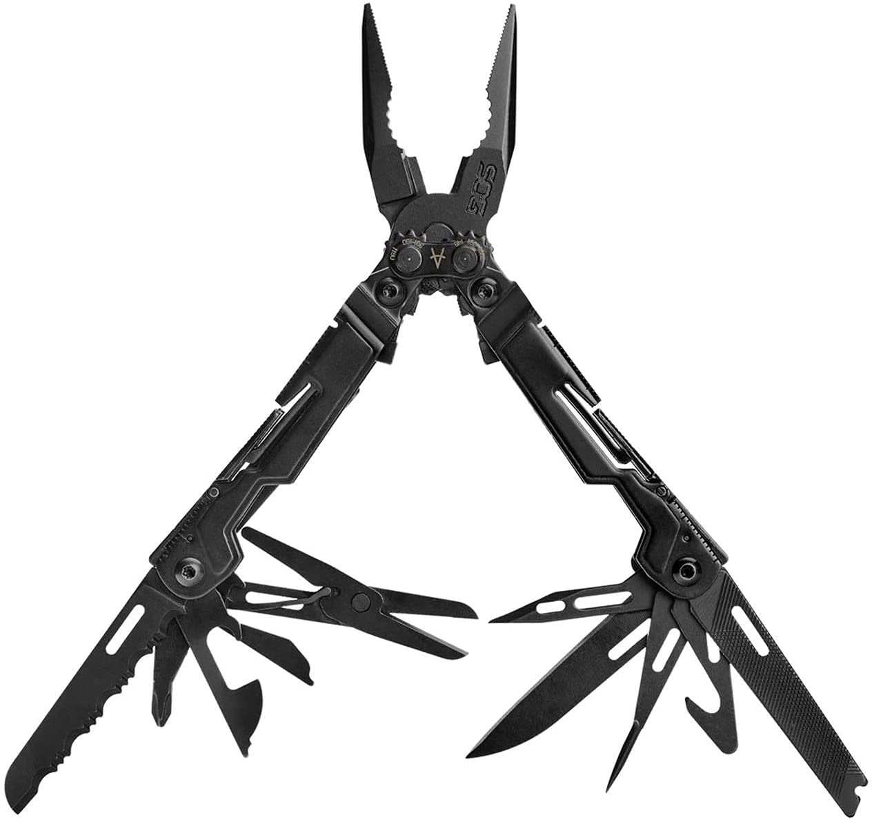 18-in-1 Compact Stainless Steel Multi-Tool with Pliers