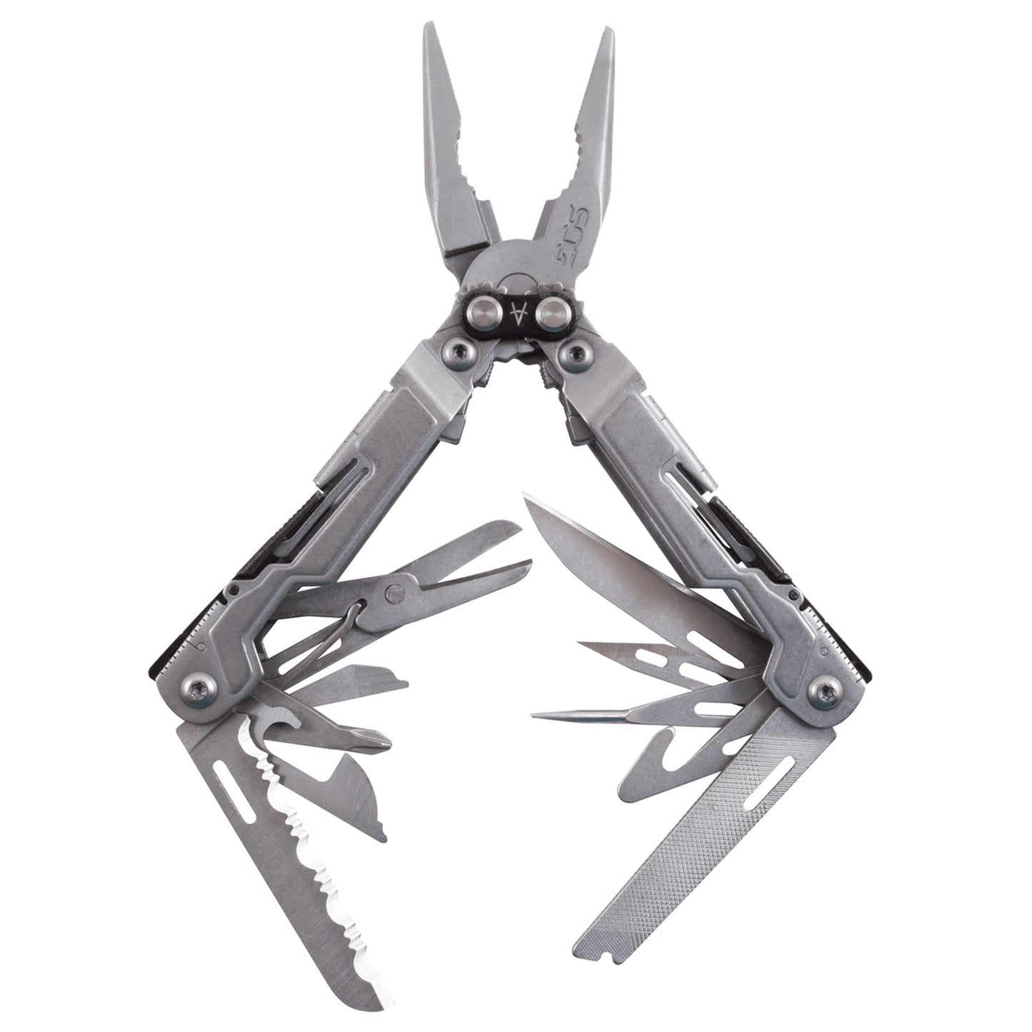 18-in-1 Compact Stainless Steel Multi-Tool with Pliers