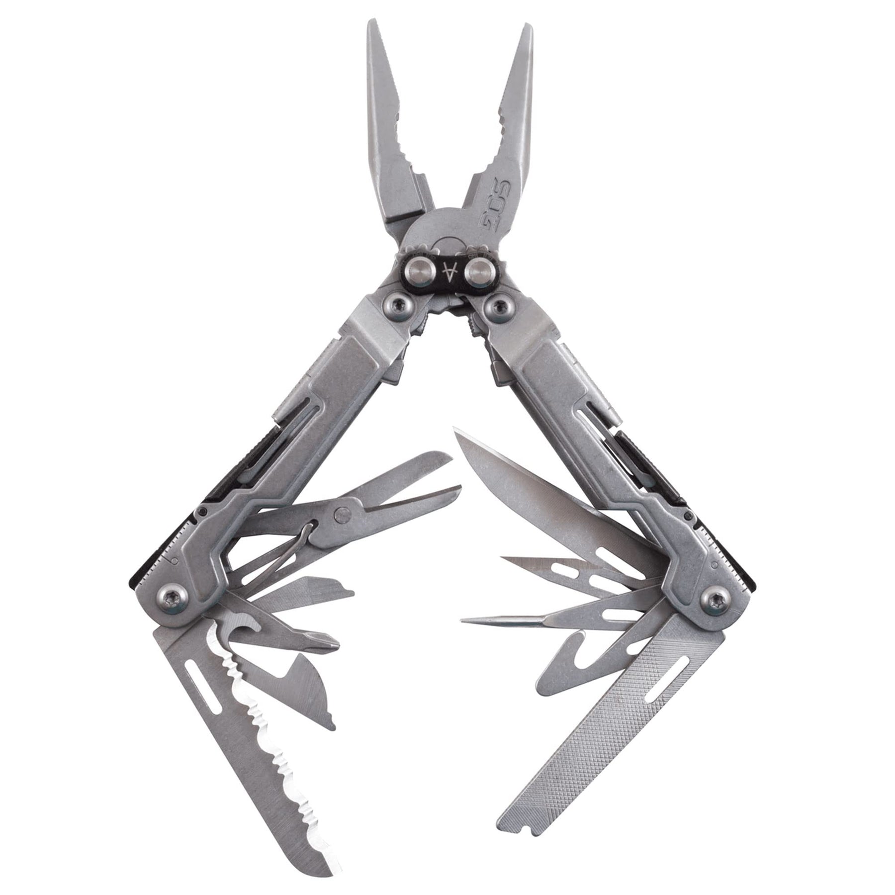 18-in-1 Compact Stainless Steel Multi-Tool with Pliers
