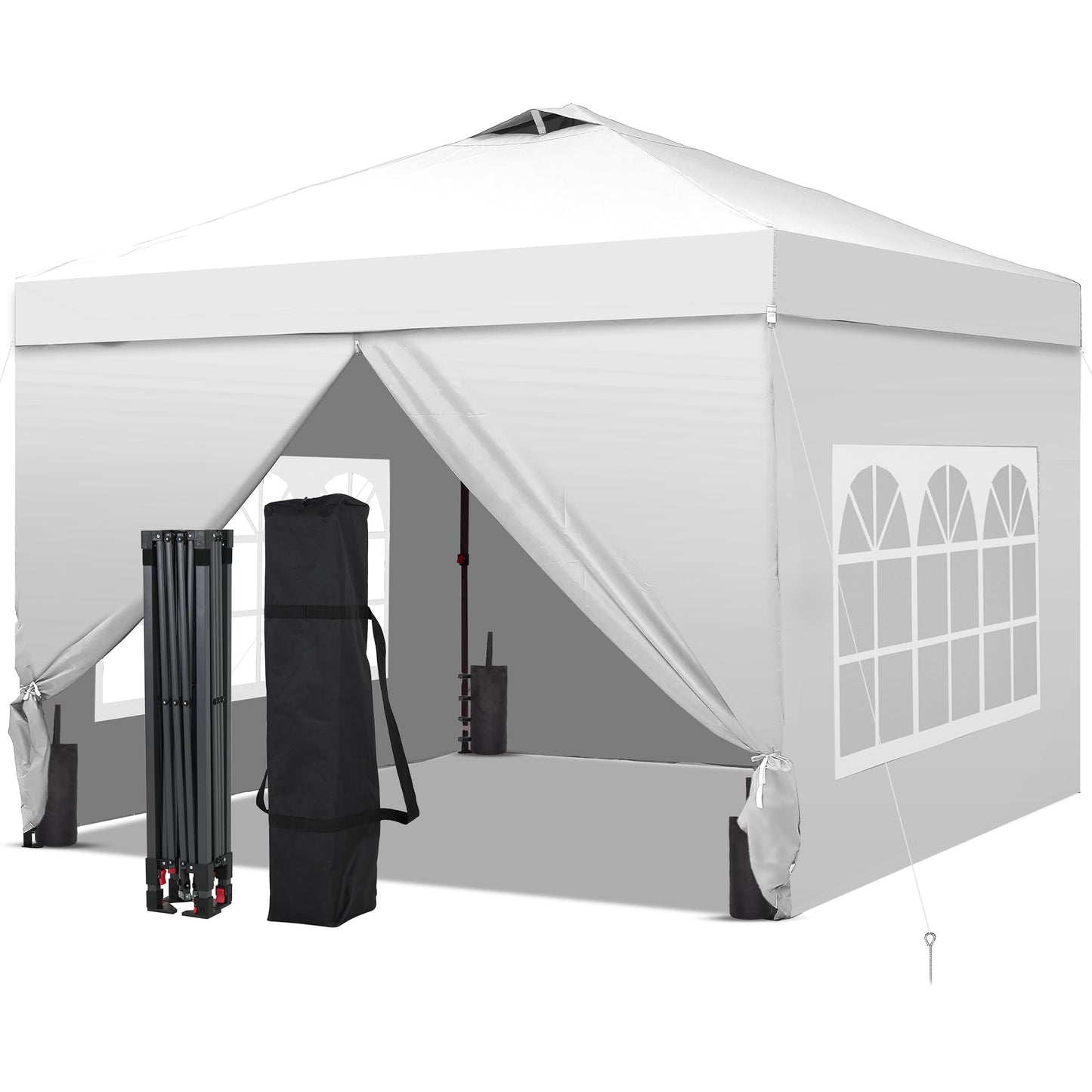 10x10 One-Push Canopy Tent with Adjustable Height