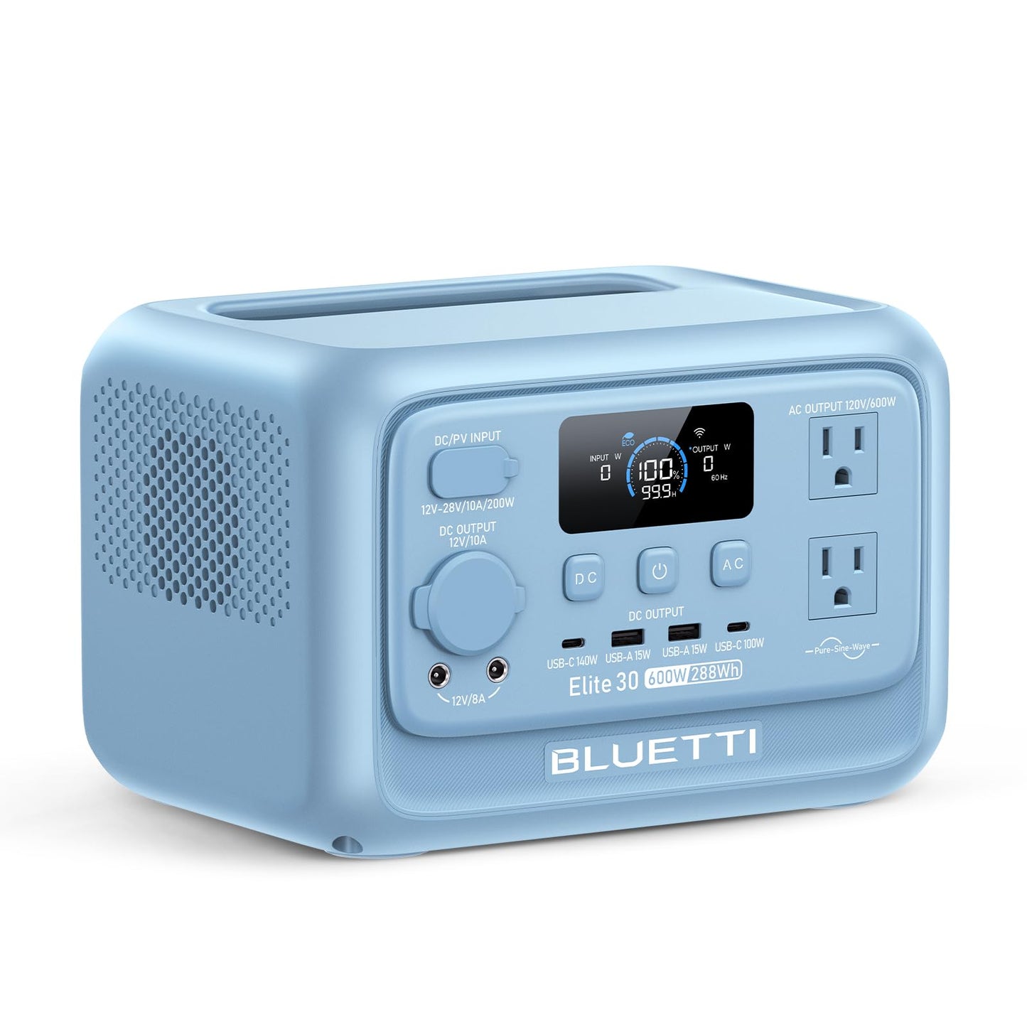 288Wh LiFePO4 Portable Power Station with 600W Output