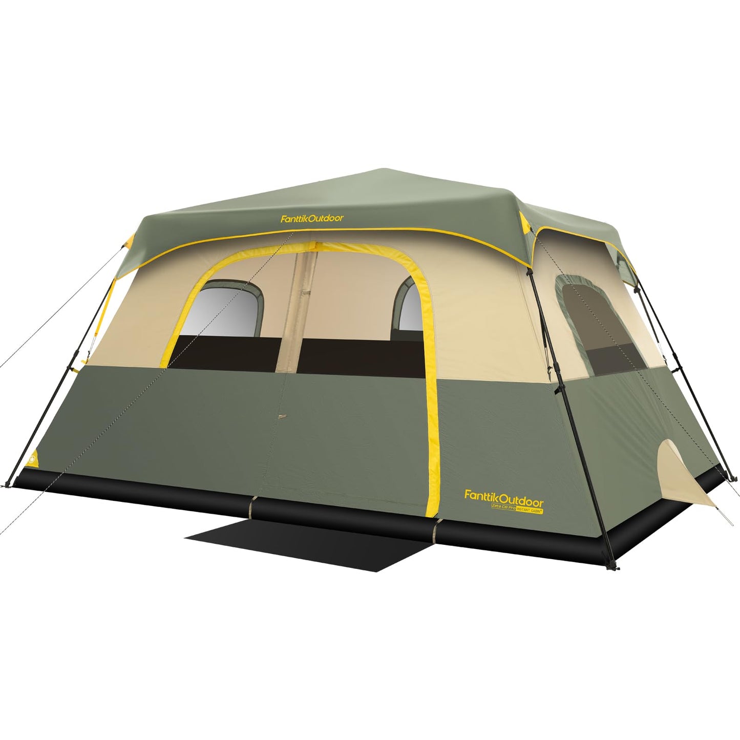 Instant Cabin Camping Tent with Rainfly and Carry Bag