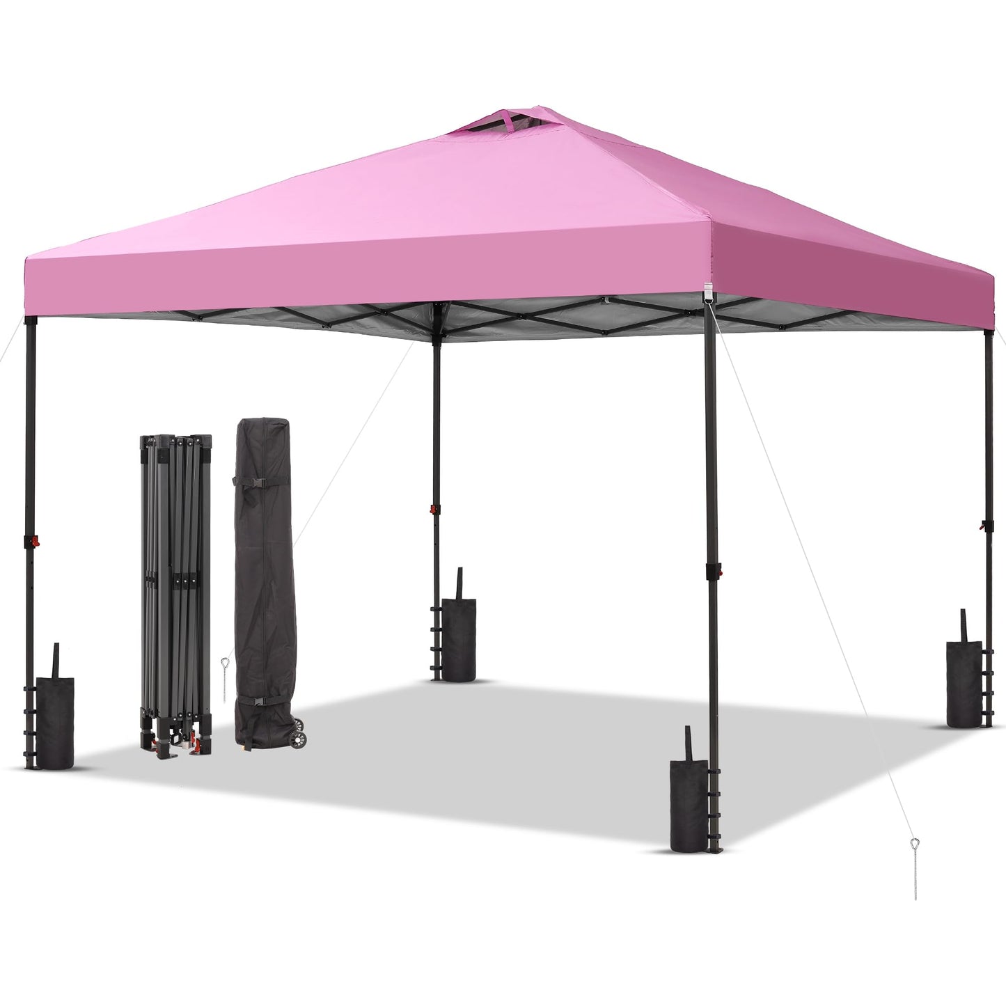 10x10 One-Push Canopy Tent with Adjustable Height