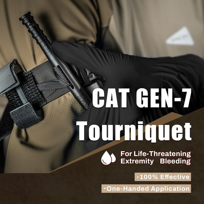 RHINO RESCUE Car Tactical IFAK Trauma Kit with C-A-T Tourniquet