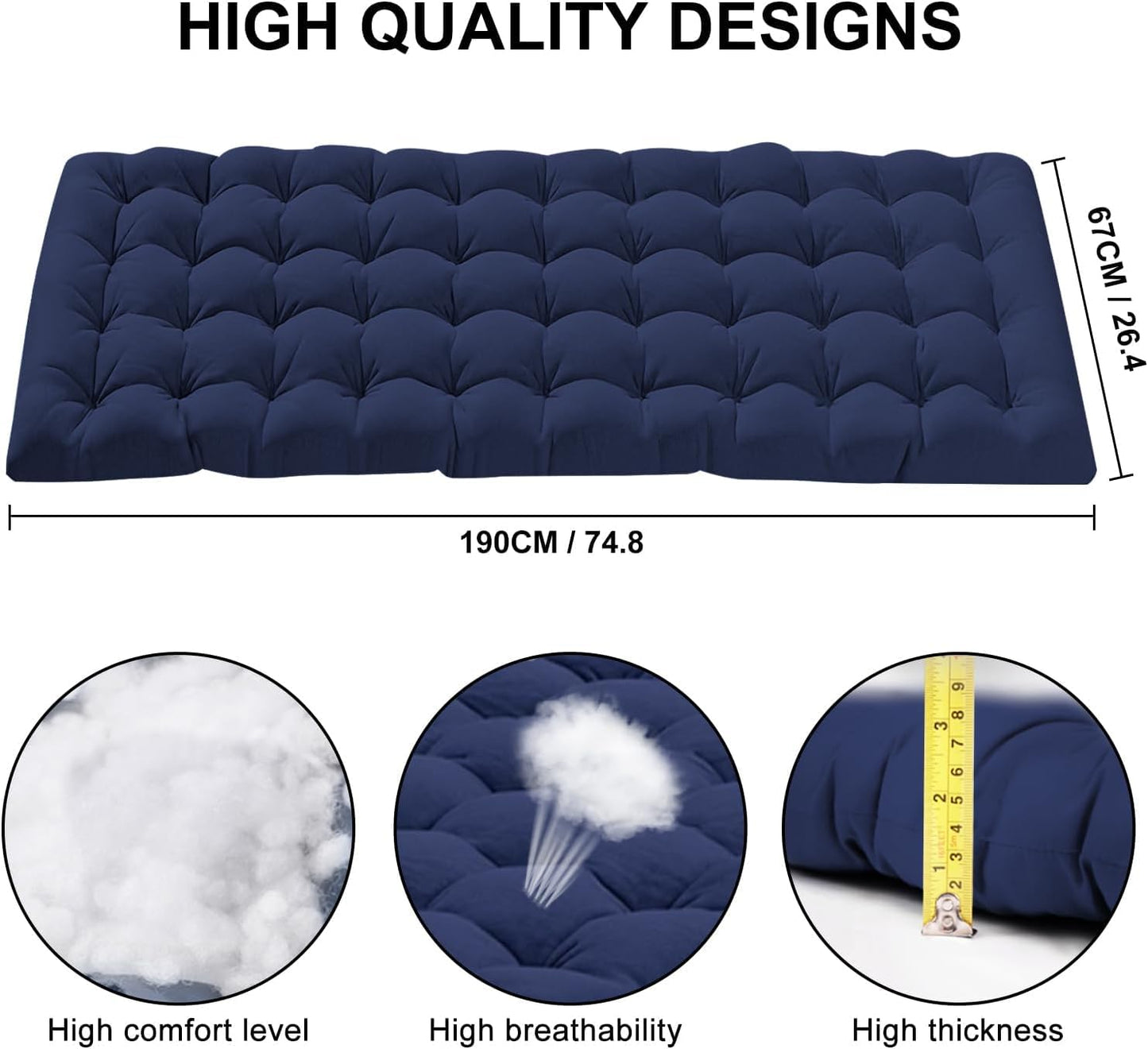 2-Pack Heavy-Duty Folding Camping Cots with Carry Bag