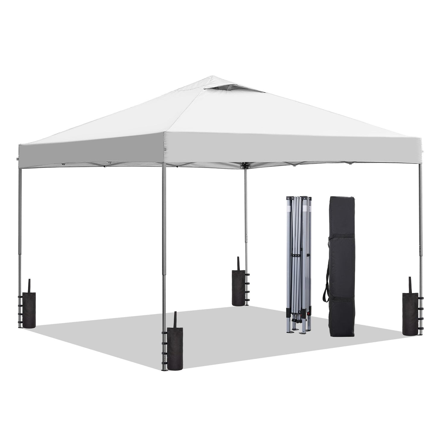10x10 One-Push Canopy Tent with Adjustable Height