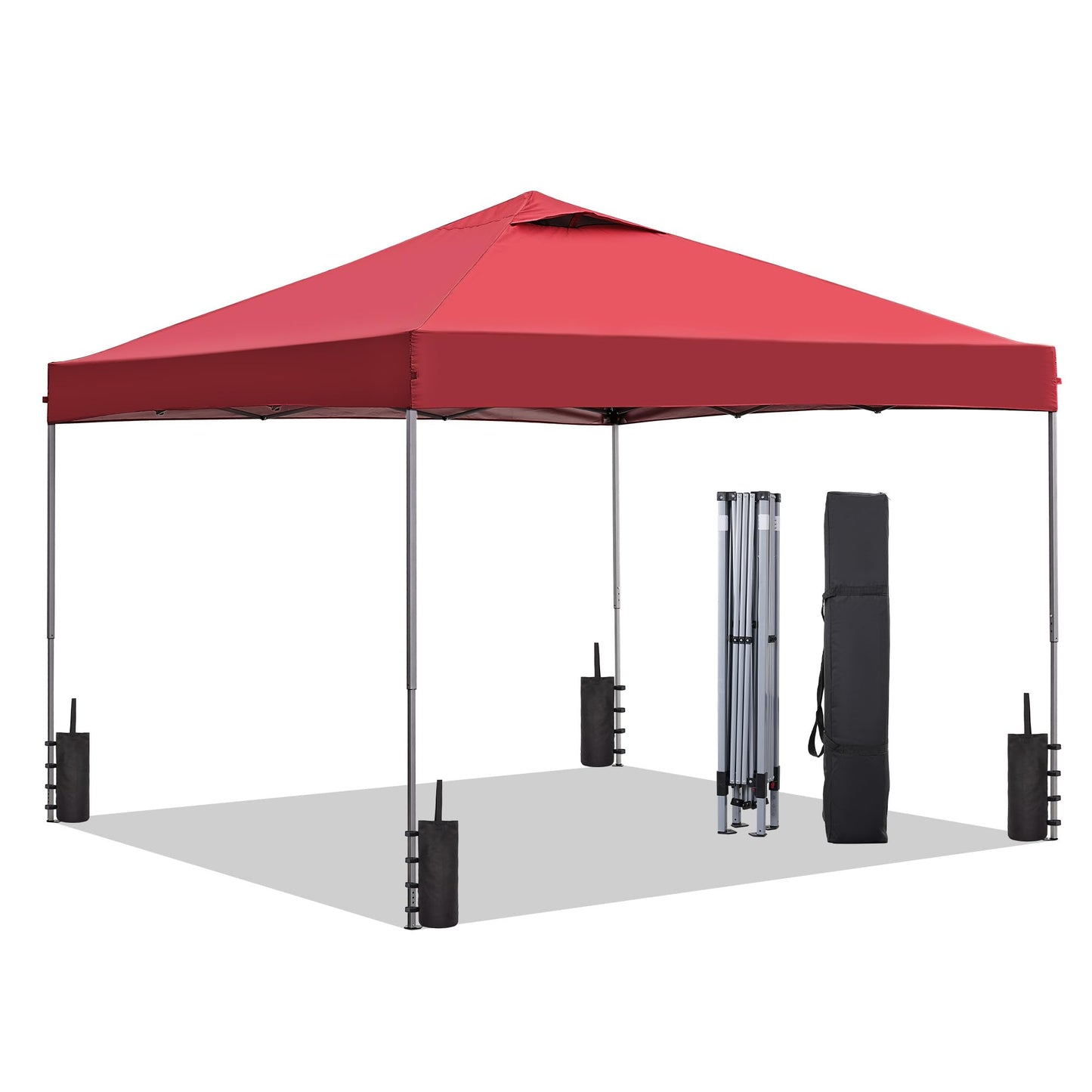10x10 One-Push Canopy Tent with Adjustable Height