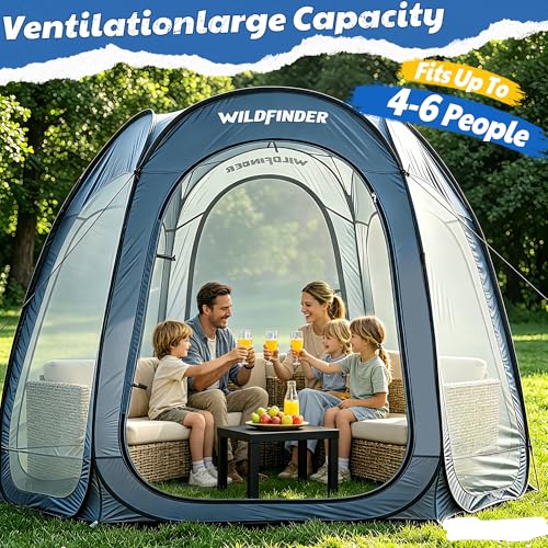 10 x 10 Pop-Up Screen House Tent for 4–6 People