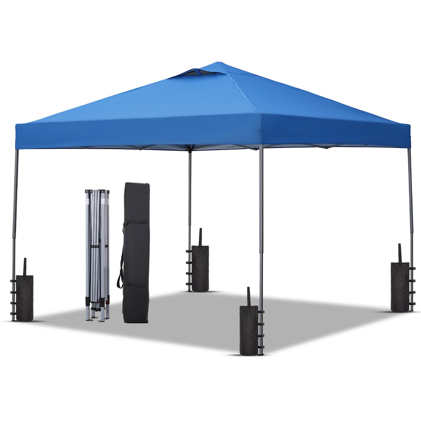 10x10 One-Push Canopy Tent with Adjustable Height
