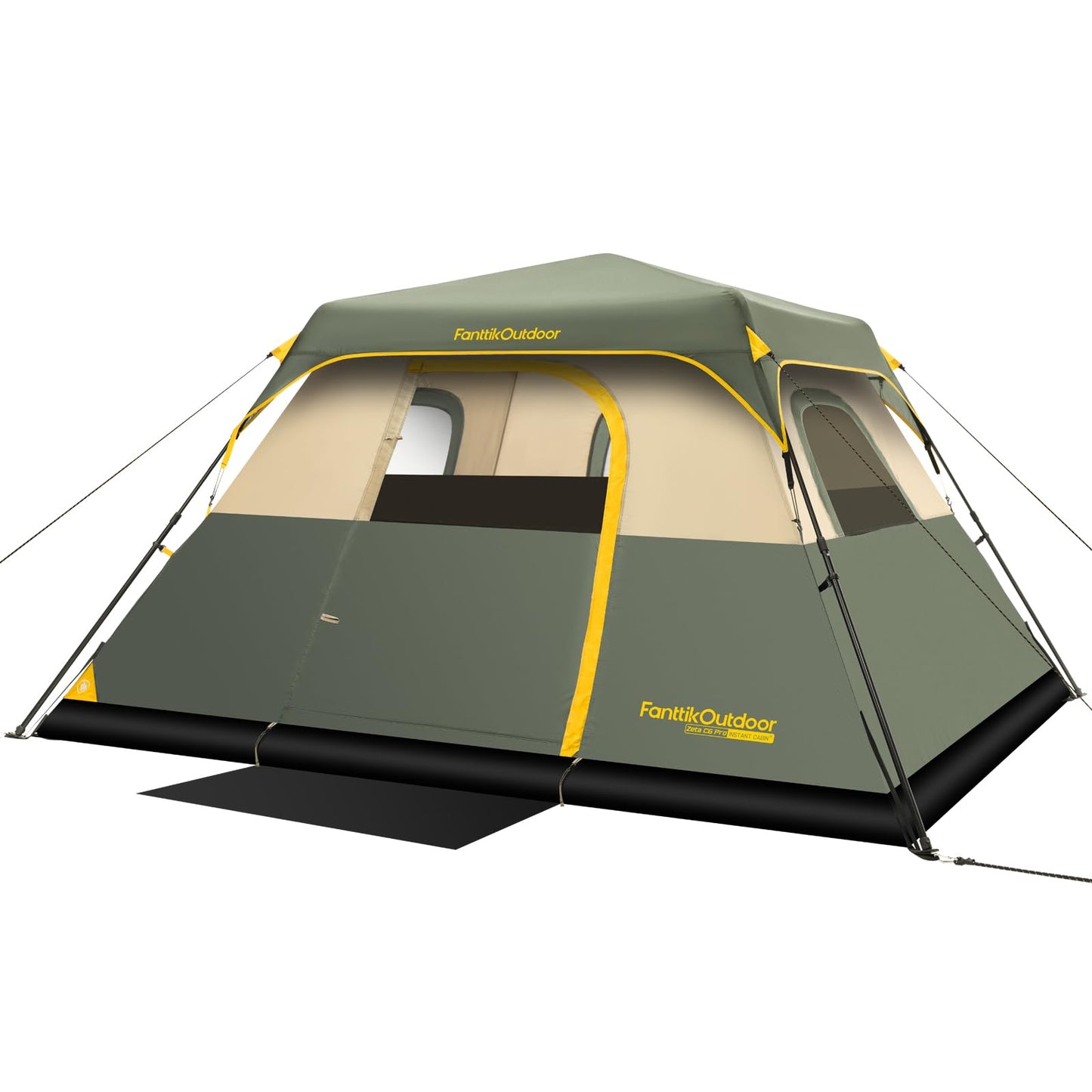 Instant Cabin Camping Tent with Rainfly and Carry Bag