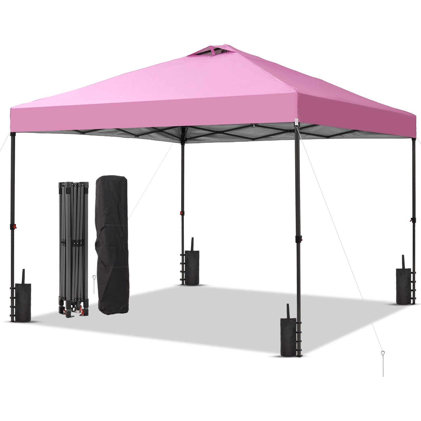 10x10 One-Push Canopy Tent with Adjustable Height
