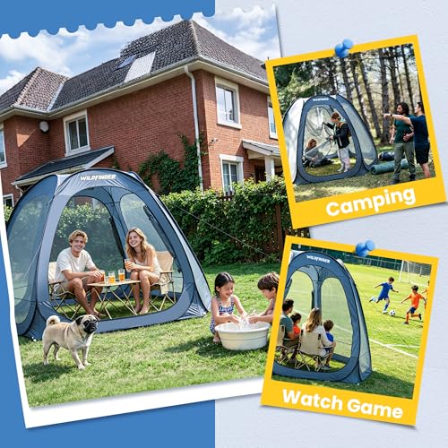 10 x 10 Pop-Up Screen House Tent for 4–6 People