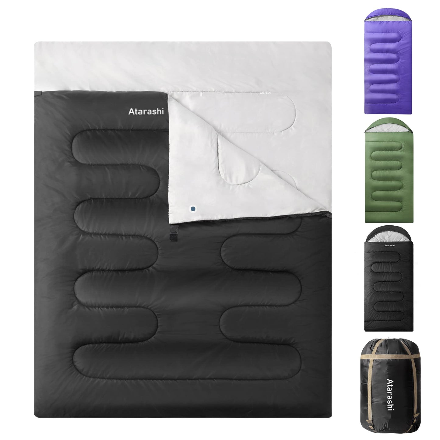 Extra-Large 4-Season Sleeping Bag with Compression Sack