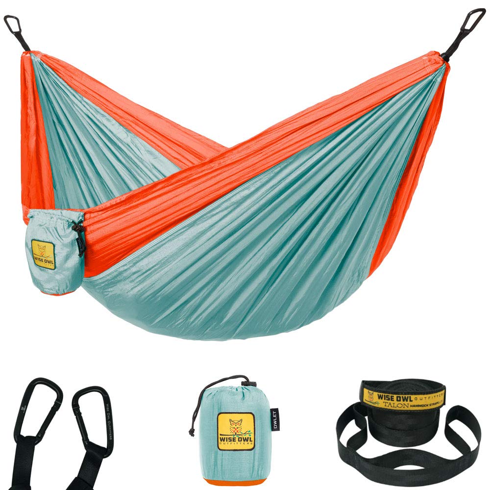 Portable Camping Hammock with Tree Straps