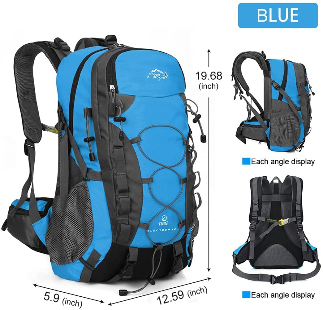 Lightweight 40L Hiking Backpack with Waterproof Rain Cover