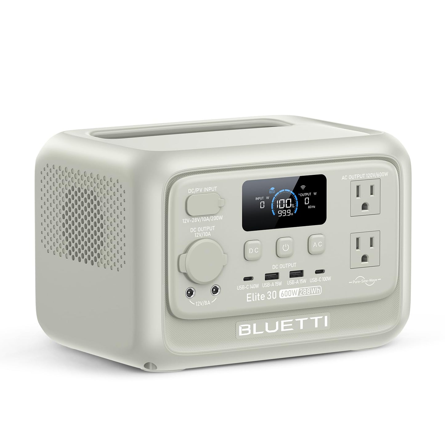 288Wh LiFePO4 Portable Power Station with 600W Output