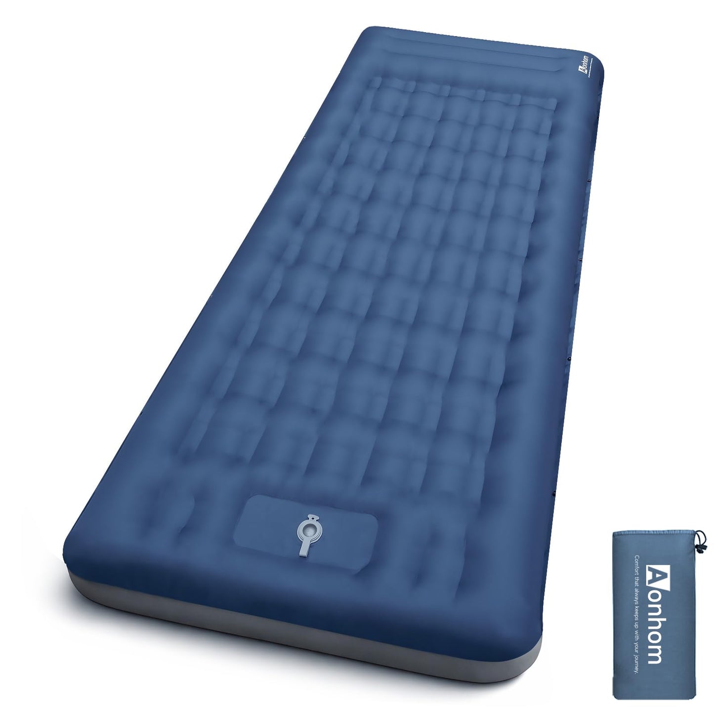 Extra-Wide 6-Inch Sleeping Pad with Pillow and Foot Pump