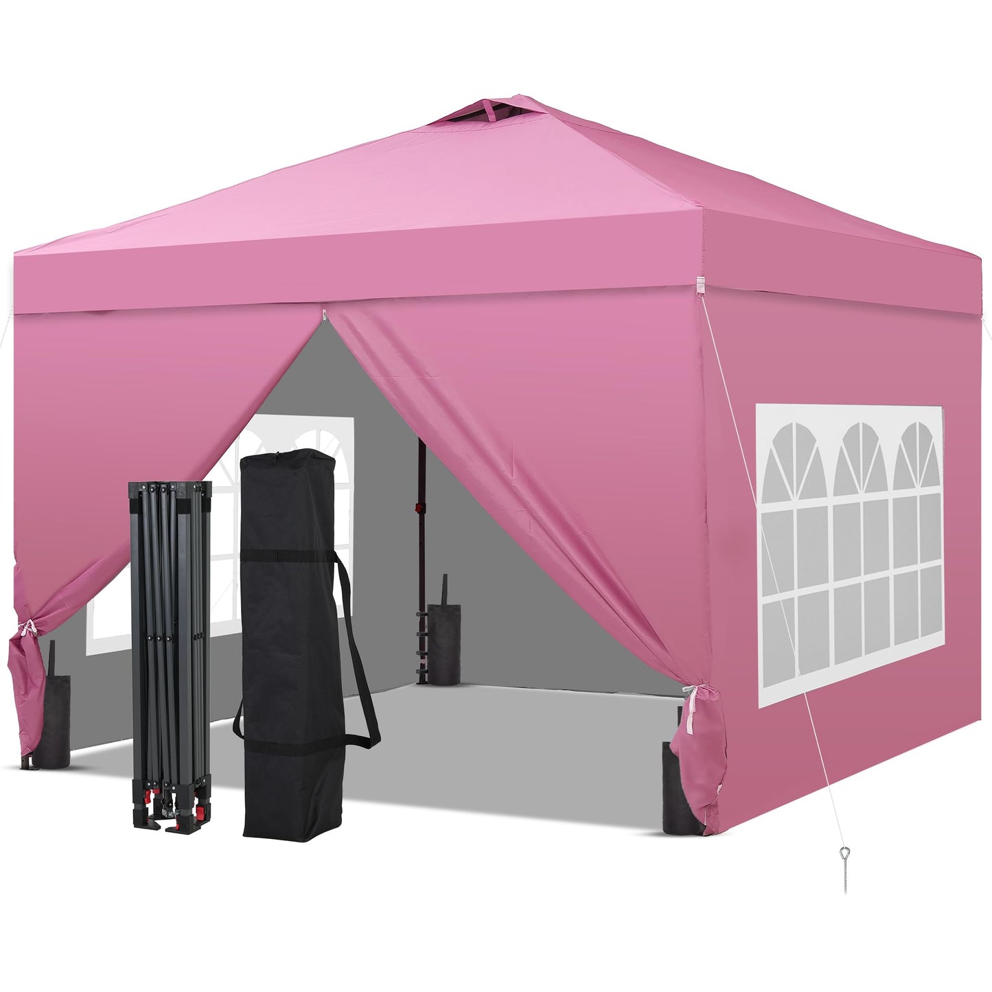 10x10 One-Push Canopy Tent with Adjustable Height