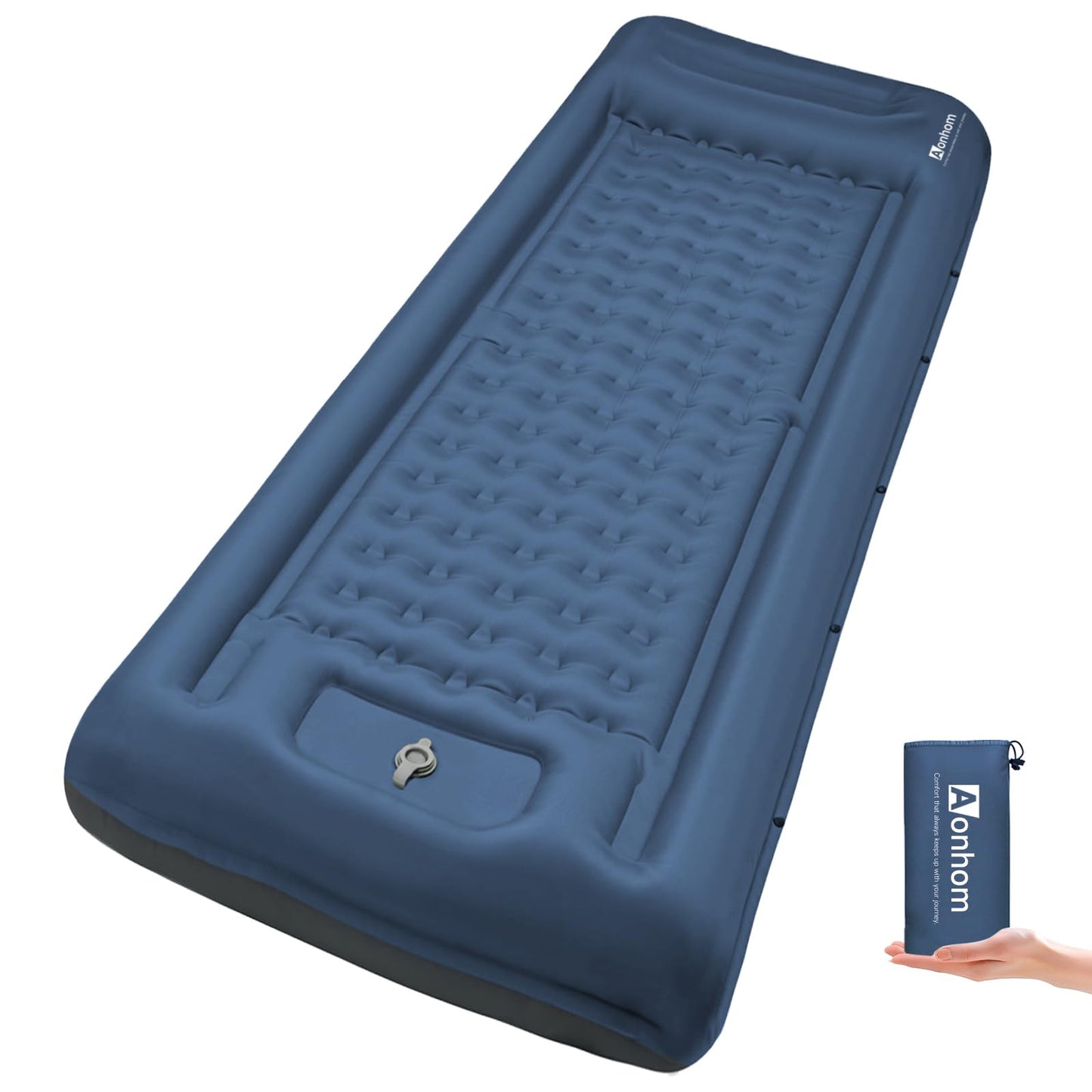 Aonhom Camping Sleeping Pad, 5" Ultralight Inflatable Sleeping Mat