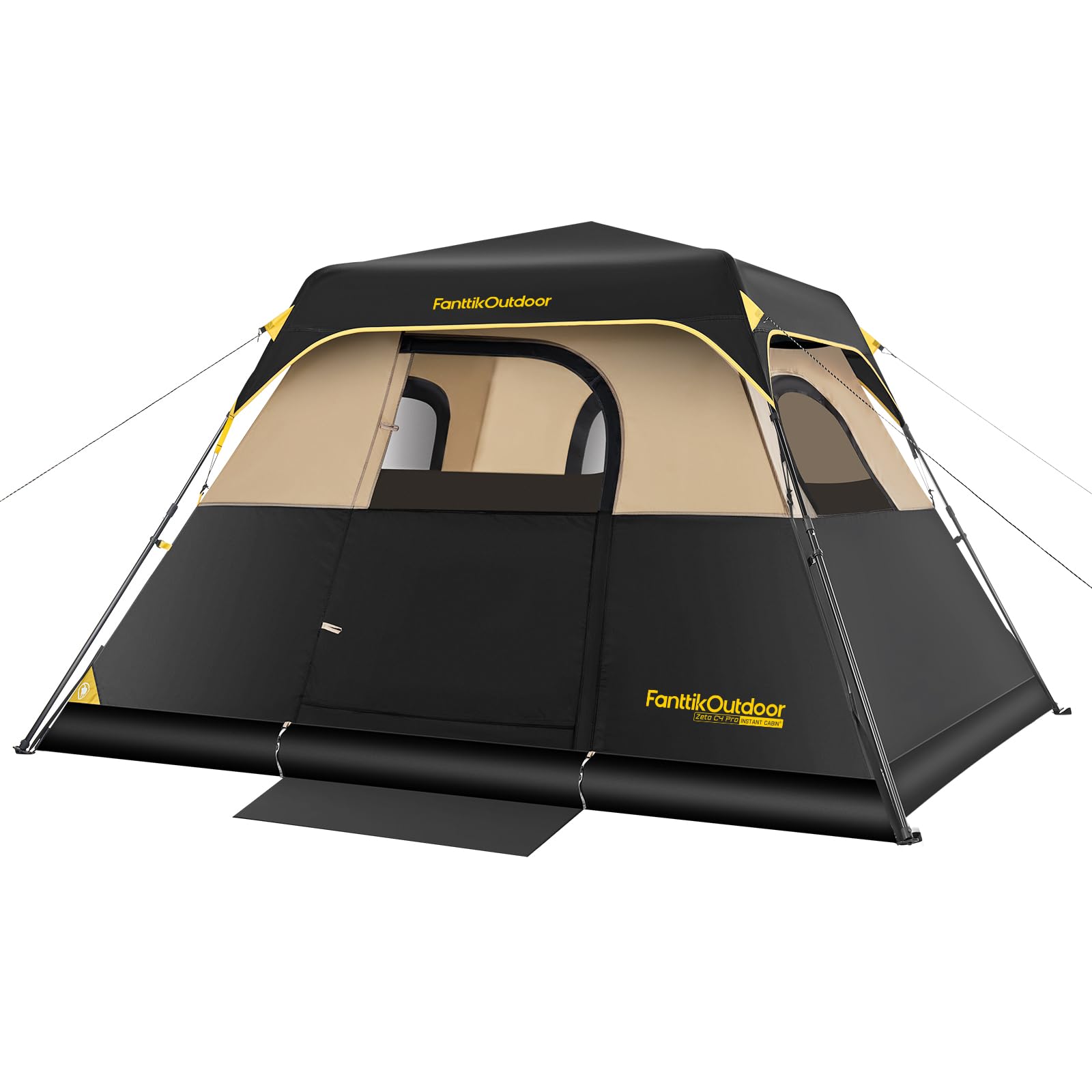 Instant Cabin Camping Tent with Rainfly and Carry Bag