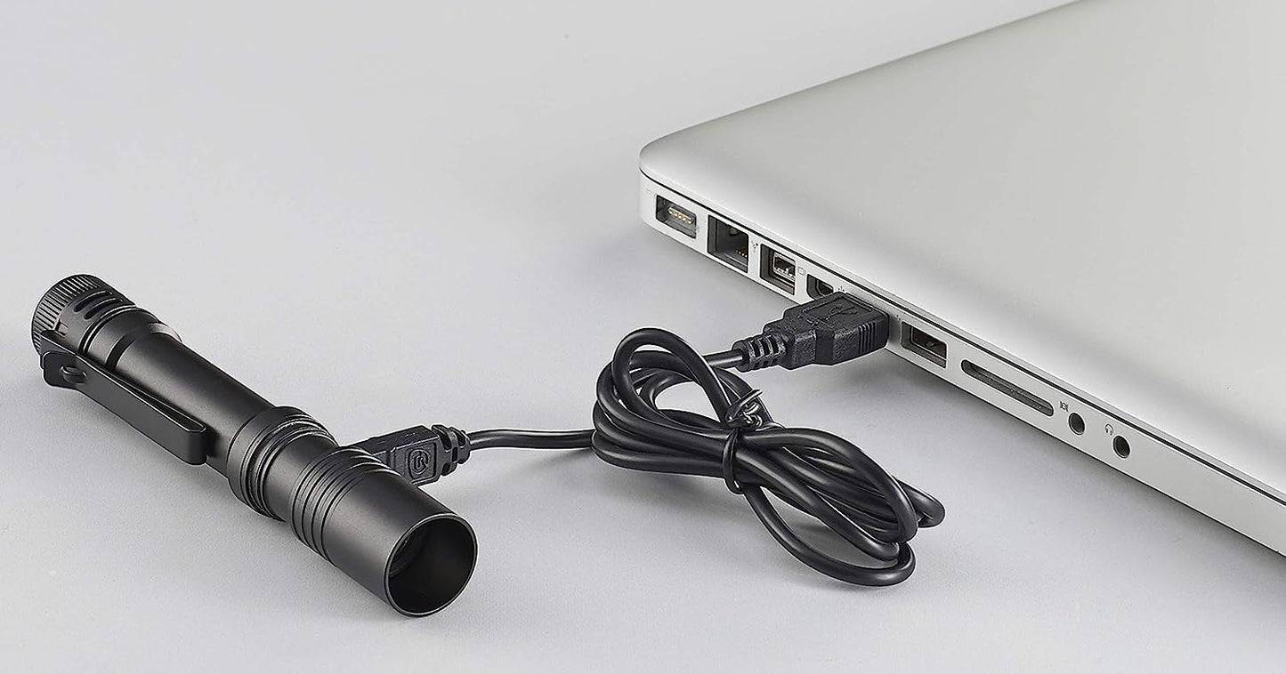 500-Lumen Rechargeable Compact LED Flashlight