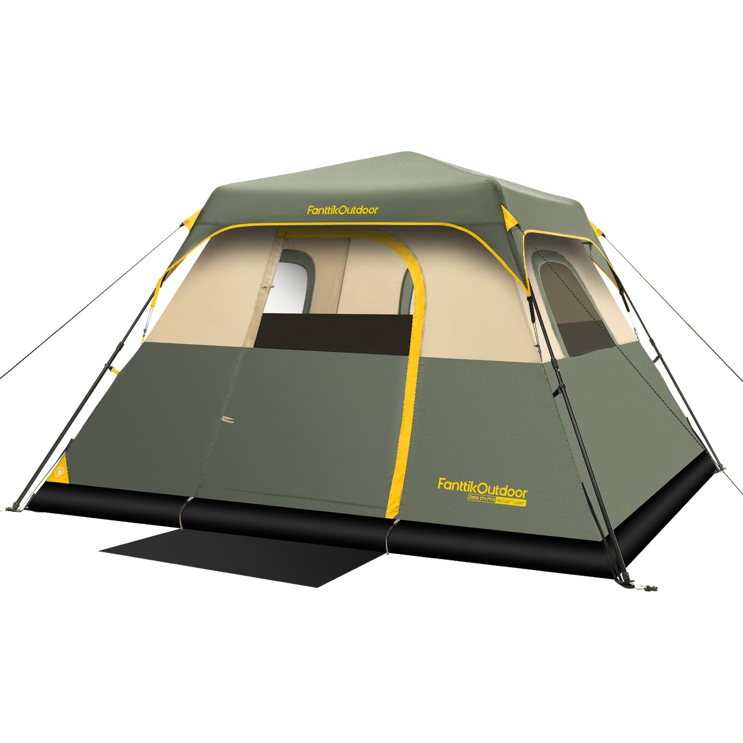 Instant Cabin Camping Tent with Rainfly and Carry Bag