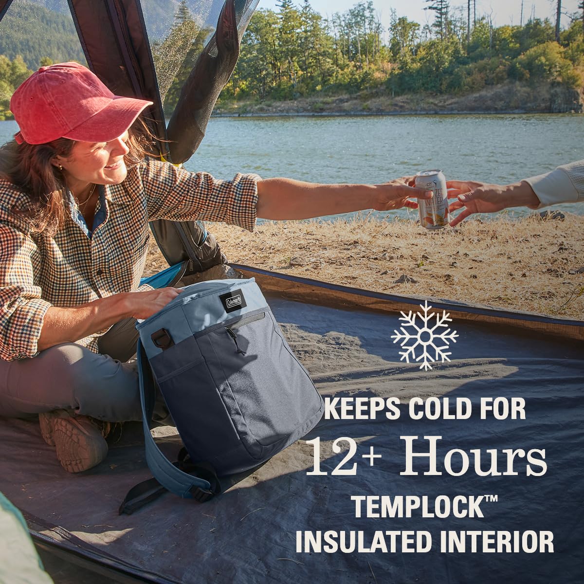 Leakproof 16-Can Soft Cooler Backpack with Ice Retention