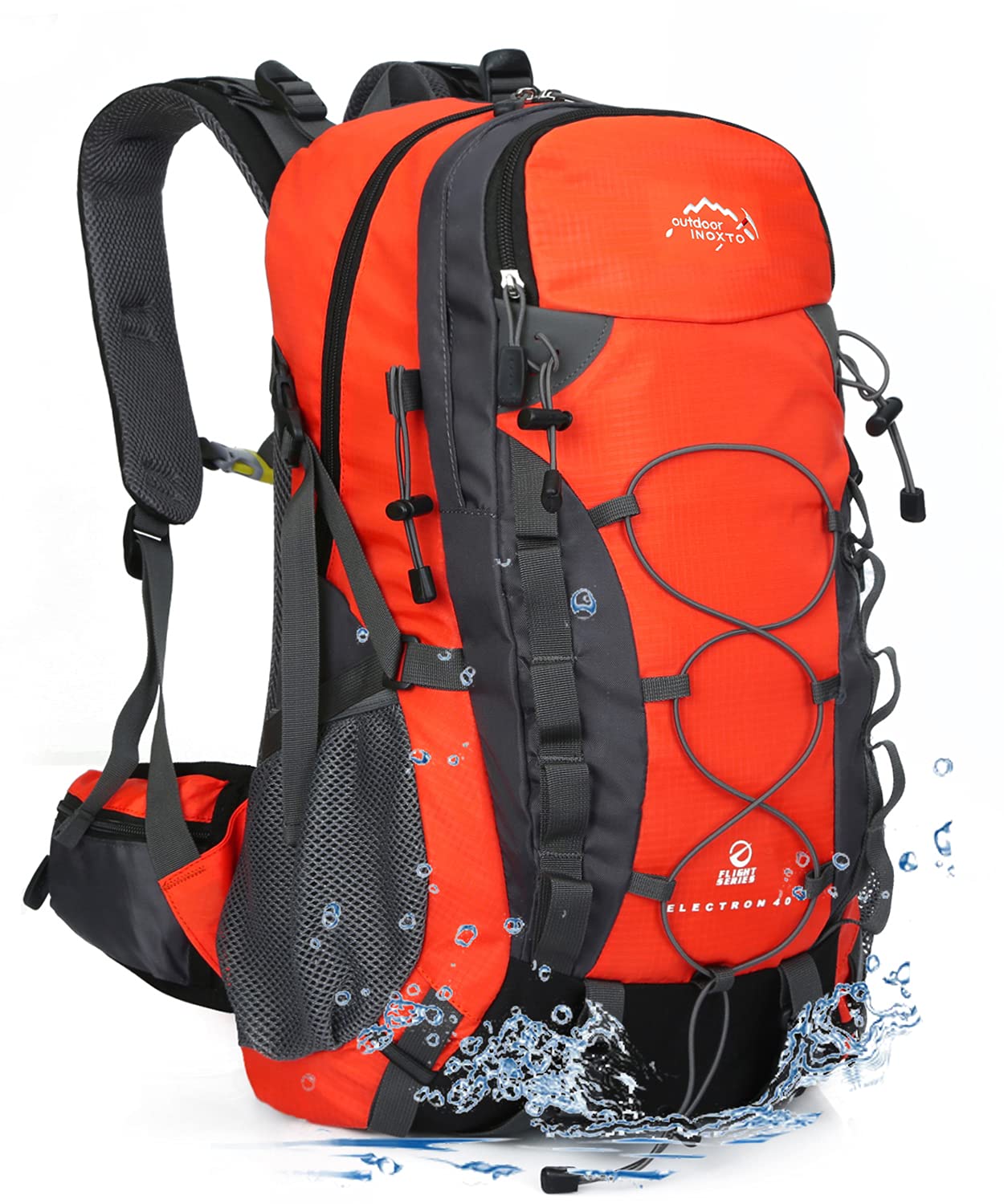 Lightweight 40L Hiking Backpack with Waterproof Rain Cover