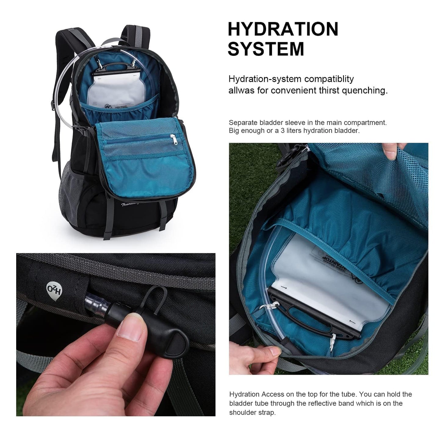 Lightweight 40L Hiking Backpack for Camping and Travel