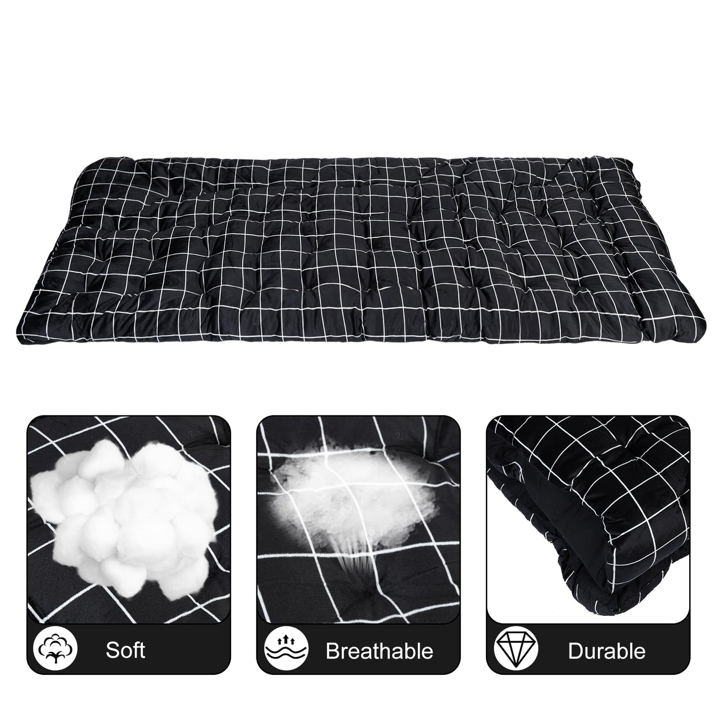 4-Position Adjustable Camping Cot with Mattress and Pillow