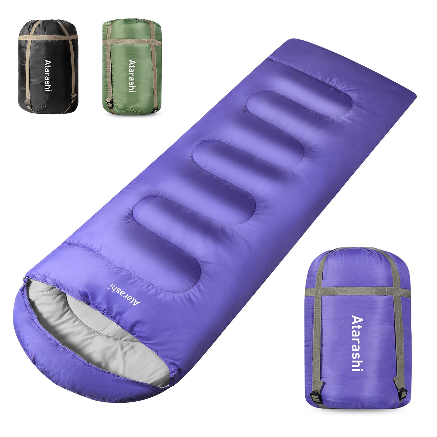 Extra-Large 4-Season Sleeping Bag with Compression Sack